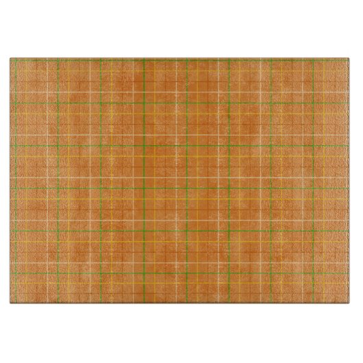 Orange und grüne Streifen Schneidebrett (Vorderseite)