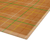 Orange und grüne Streifen Schneidebrett (Ecke)