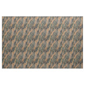 orange und grüne texturierte Tarnung Stoff (Fat Quarter (45,7 x 55,9 cm))