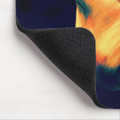 Orange und grüne Tulip *Personalize* Mousepad (Ecke)