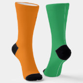 Orange- und grüne Whisky-Socken Socken (Gewinkelt)