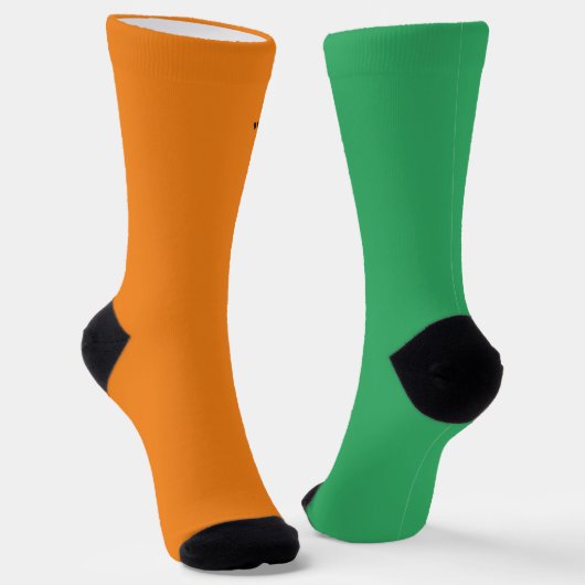 Orange- und grüne Whisky-Socken Socken (Gewinkelt)