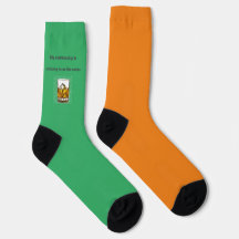 Orange- und grüne Whisky-Socken