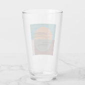 Orange und grüner Kreis Glas (Rückseite)