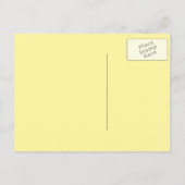 Orange und grünes afrikanisches Paar Save the Date Ankündigungspostkarte (Rückseite)