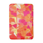 Orange und heißes Rosa abstrakt Badematte (Vorderseite Vertikal)