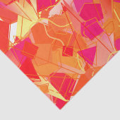 Orange und heißes Rosa abstrakt Seidenpapier (Ausschnitt)