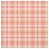 Orange und heißes Rosa-Mode kariert Stoff (Muster)