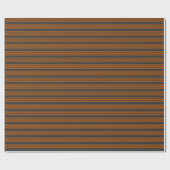 Orange und Holzkohle, fünf Streifen Geschenkpapier (Flach)