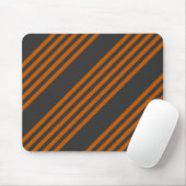 Orange und Holzkohle, fünf Streifen Mousepad (Mit Mouse)