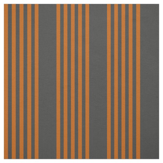 Orange und Holzkohle, fünf Streifen Stoff (Muster)