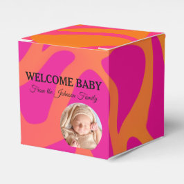 Orange und Hot Pink Gradient Gevor Box Geschenkschachtel