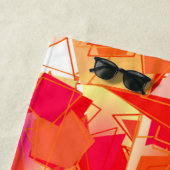 Orange und Hot Pink, Kadinsky Inspiriert Abstrakt Strandtuch (Beispiel)