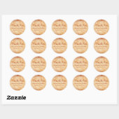 Orange und Ivory Floral Vielen Dank, Sticker (Blatt)
