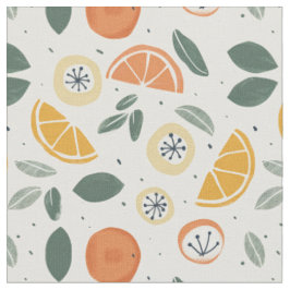 Orange- und Kiwi-Muster  Stoff