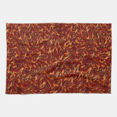 Orange- und Korallenstruktur aus einer Wand Geschirrtuch (Horizontal)