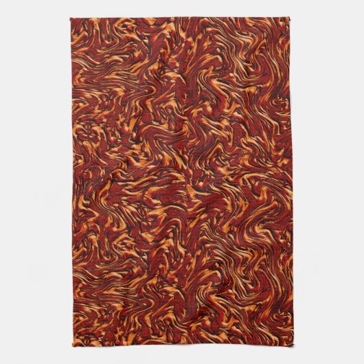 Orange- und Korallenstruktur aus einer Wand Geschirrtuch (Vertikal)