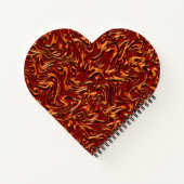 Orange- und Korallenstruktur aus einer Wand Notizblock (Rückseite)