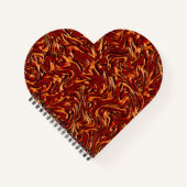 Orange- und Korallenstruktur aus einer Wand Notizblock (Vorderseite)