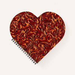 Orange- und Korallenstruktur aus einer Wand Notizblock