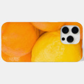 Orange und Lemon Citrus Fruit Nah-up Fotografie Case-Mate iPhone Hülle (Rückseite (Horizontal))