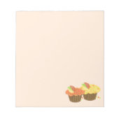 Orange und Lemon Cupcakes Notizblock (Vorderseite)