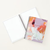 Orange und Lila | Moderne Abstrakte Kunst Personal Notizblock (Innenseite)