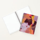 Orange und Lila | Moderne Abstrakte Kunst Personal Notizblock (Innenseite)