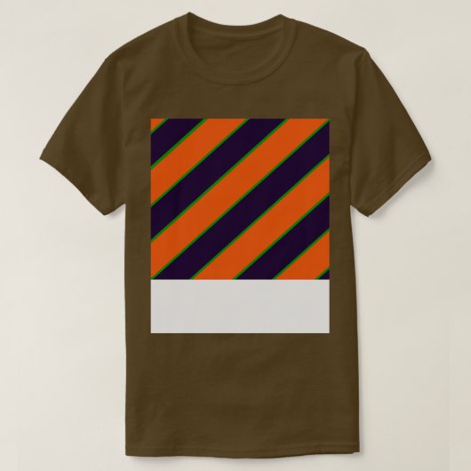 Orange und Lila Muster T-Shirt (Design vorne)