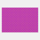 Orange- und Lila Schachbrettpapierblätter Geschenkpapier Set (Vorderseite 2)