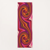 Orange und Lila Swirl - Coole Abstrakte Trippy Yogamatte (Vorderseite)