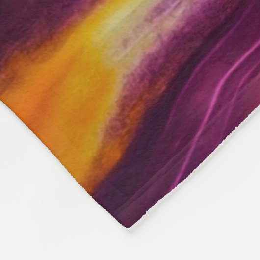 Orange und Lila Tal Fleecedecke (Ecke)