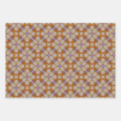 Orange- und Lila Wrapping Paper Blatt Set 3 (Vorderseite)