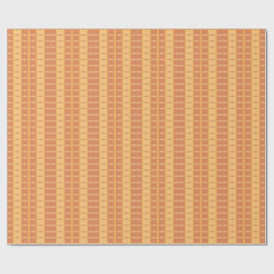 Orange- und Magenta-Geometrisches Op-Art-Muster – Geschenkpapier