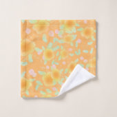 Orange und Minze Green Badhandtuch Set (Waschlappen)
