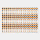 Orange- und Navy-Blue-Mixed-Muster Geschenkpapier Set (Vorderseite 2)