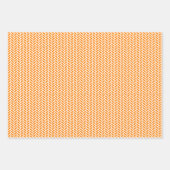 Orange- und Navy-Blue-Mixed-Muster Geschenkpapier Set (Vorderseite)