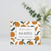 Orange und Orange Blossom - Neue Adressenverschieb Ankündigung (Stehend Vorderseite)