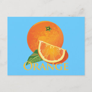 Orange und Orange Slice Postkarte