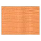 Orange und Peach Retro 60er Blumenmuster  Tischdecke (Vorderseite (Horizontal))