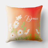 Orange und Pfirsich Kissen (Rückseite)