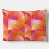 ORANGE- UND PINK-ABSTRAKTE KREISE ZUBEHÖRTASCHE (Rückseite)