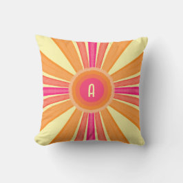 Orange und Pink Sunshine Kissen