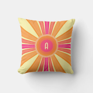 Orange und Pink Sunshine Kissen