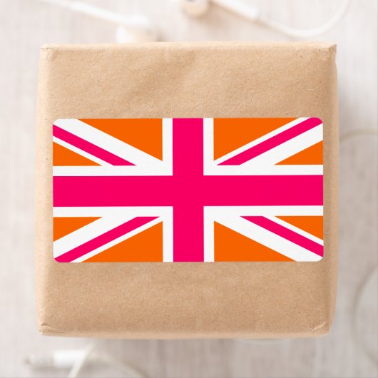 Orange und Pink Union Jack (Insitu)