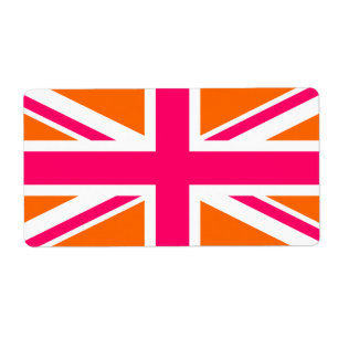 Orange und Pink Union Jack