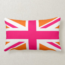 Orange und Pink Union Jack Lendenkissen