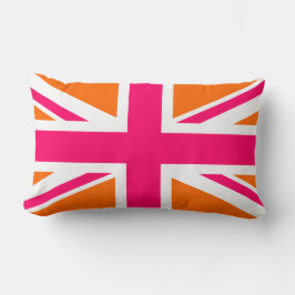Orange und Pink Union Jack Lendenkissen