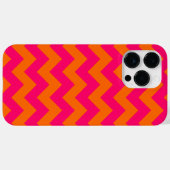 Orange und Pink Zigzag Case-Mate iPhone Hülle (Rückseite (Horizontal))