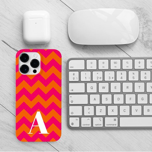 Orange und Pink Zigzag Case-Mate iPhone Hülle